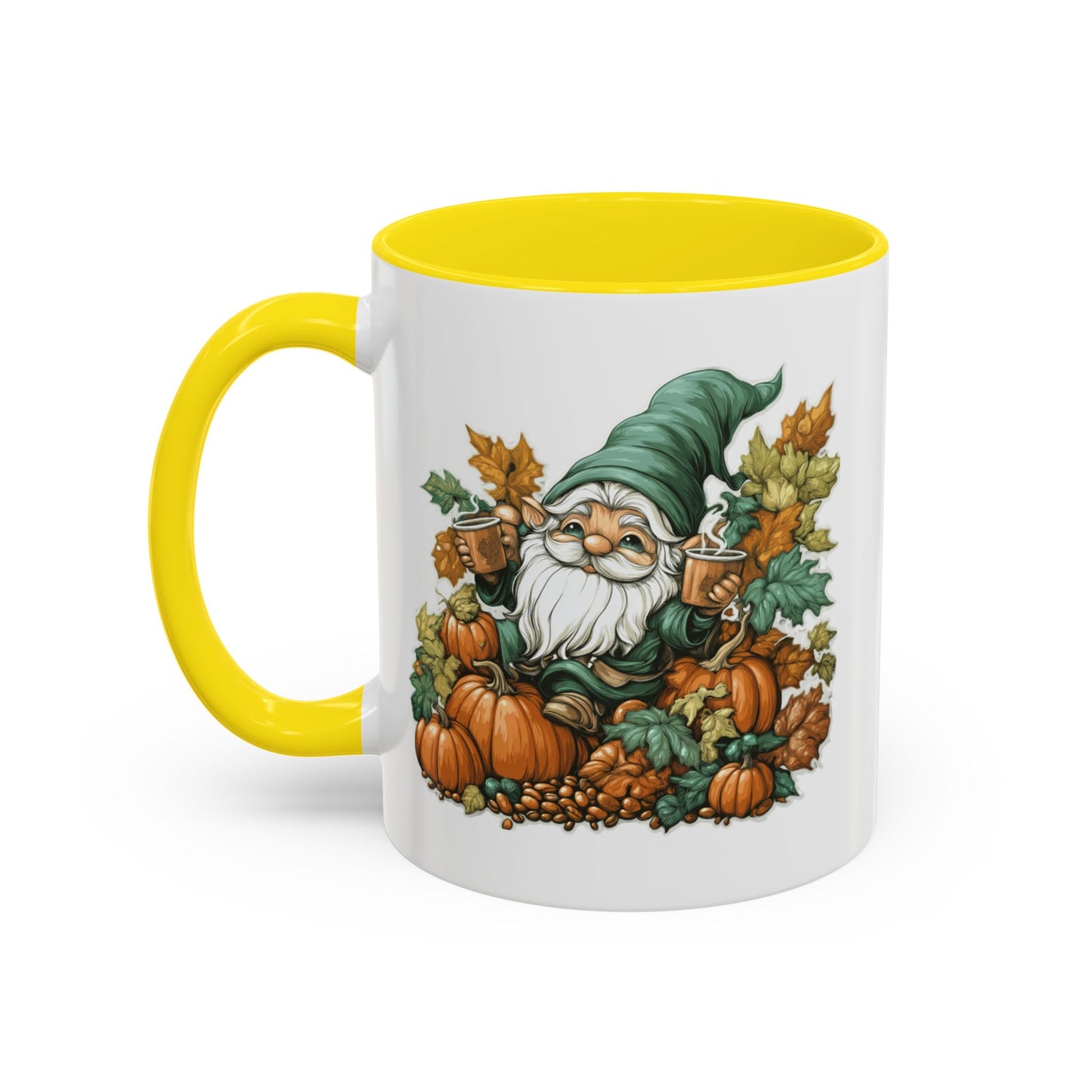 Pumpkin Spice and Everything Nice Accent Gnome Coffee Mug - Perfect for Coffee Lovers | Tiny Hat Coffee Design | Ideal Gift for Holidays & Occasions