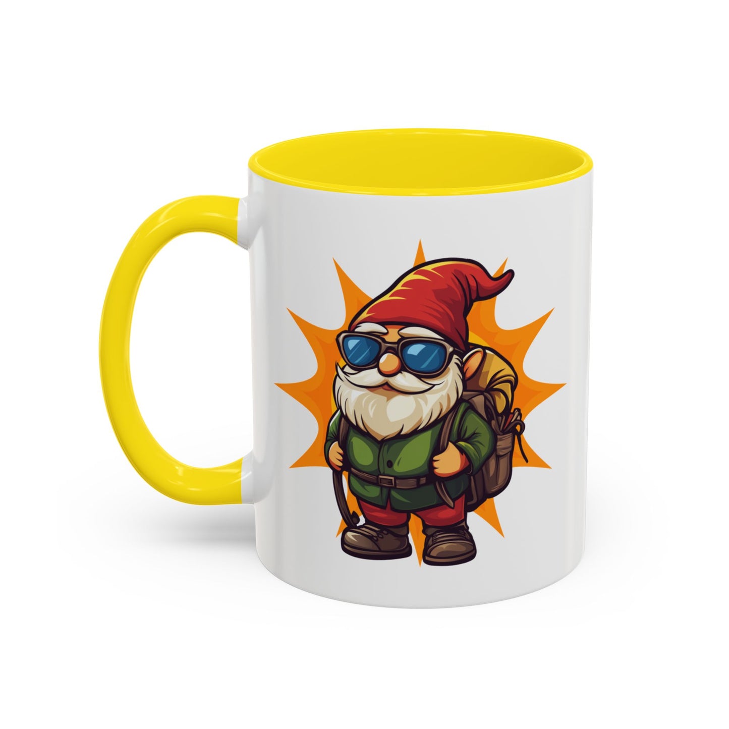 Adventurous Accent Gnome Coffee Mug - Perfect for Coffee Lovers | Tiny Hat Coffee Design | Ideal Gift for Holidays & Occasions