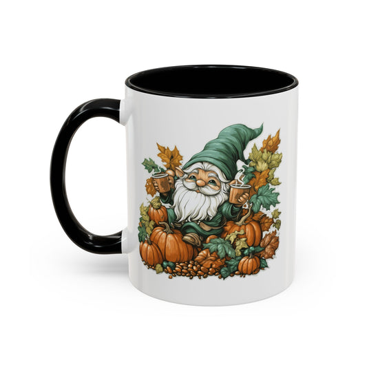 Pumpkin Spice and Everything Nice Accent Gnome Coffee Mug - Perfect for Coffee Lovers | Tiny Hat Coffee Design | Ideal Gift for Holidays & Occasions