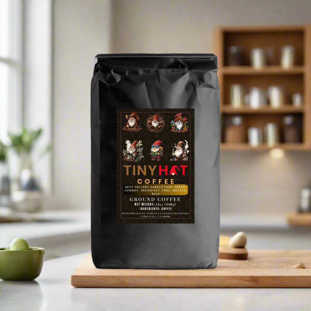 Best Sellers Sample Pack: 6Bean, Cowboy, Breakfast, Peru, Mexico, Bali